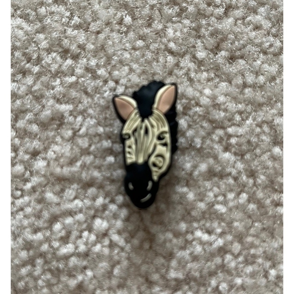 ZEBRA JIBBITZ ZEBRA SHOE CHARM FITS CROCS ZEBRA FACE JIBBITZ AUTHENTIC JIBBITZ